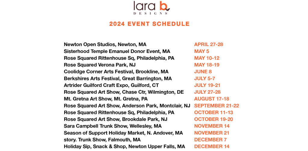 2024 Event Schedule