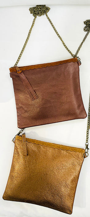 Buca Crossbody Bronze & Bronze Pearl