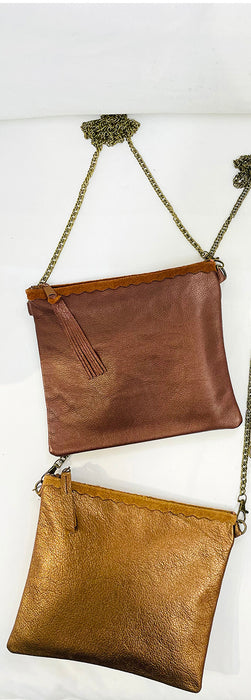 Buca Crossbody Bronze & Bronze Pearl