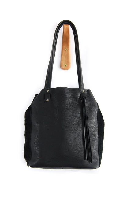 Scout Leather Tote Bag / Carry All Black Matte – Lara B. Designs, Inc.